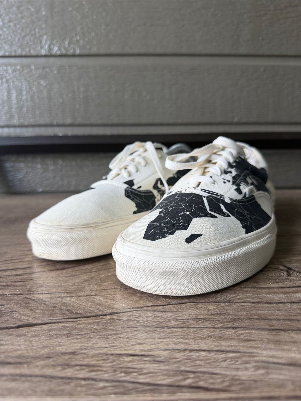 Vans Planet x Vans Era 'World Map Men’s  Grid Sneakers size 13